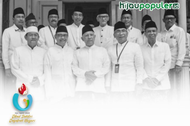 Jokowi Temui Kiai-Kiai Sepuh NU, Minta Doa Restu