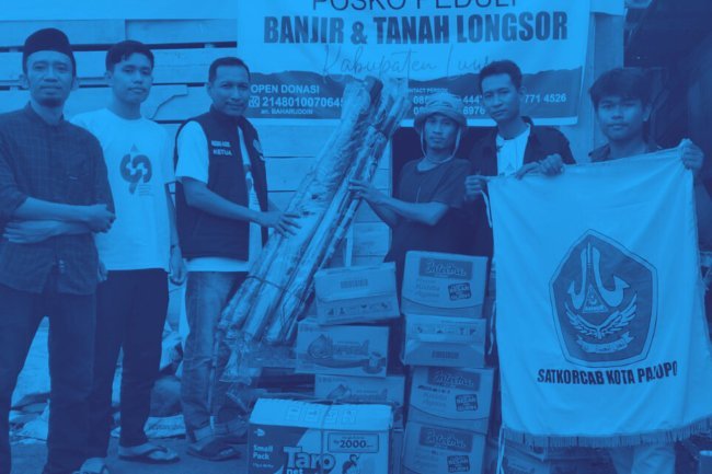 GP Ansor Palopo Gandeng Lasiznu Salurkan Bansos Peduli Bencana di Luwu