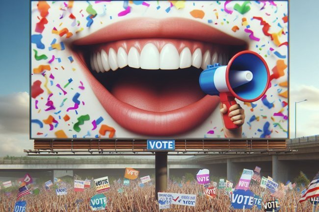 Pesan Terselubung Tebaran Senyum di Baliho