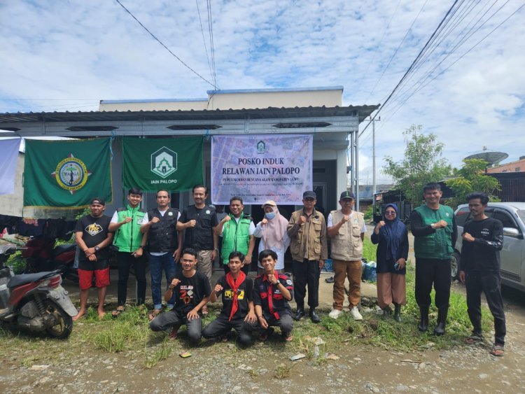 Kolaborasi IAIN Palopo & GP Ansor Bantu Korban Banjir di Luwu