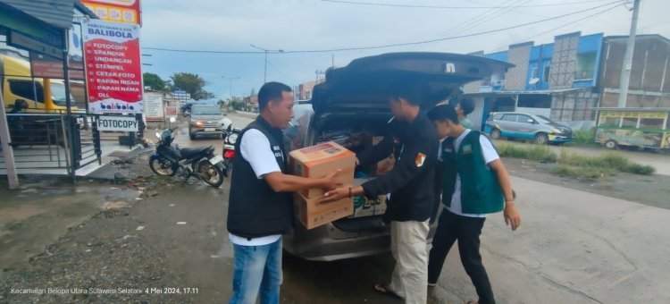 Kolaborasi IAIN Palopo & GP Ansor Bantu Korban Banjir di Luwu