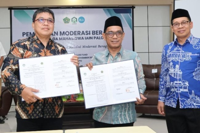 IAIN Palopo dan Kemenag Sulsel Teken MoU Penguatan Moderasi yang Ekspansif