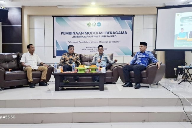 IAIN Palopo Hadirkan Kakankemenag Sulsel dalam Pembinaan Moderasi Beragama Kelembagaan Mahasiswa