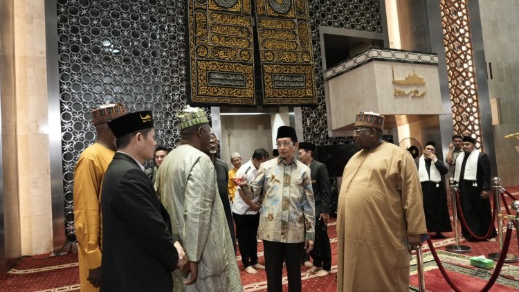 Menag Malaysia dan Gubernur Kebbi Nigeria Takjub dengan Perkembangan Masjid Istiqlal