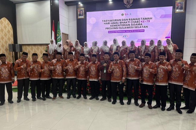 Kemenag Tana Toraja Hadiri Peringatan HAB ke-79 di Makassar