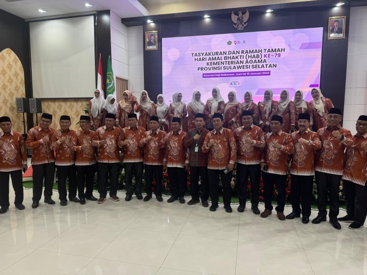 Kemenag Tana Toraja Hadiri Peringatan HAB ke-79 di Makassar