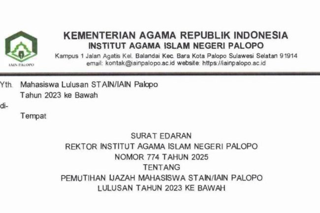 IAIN Palopo Imbau Alumni Segera Ambil Ijazah