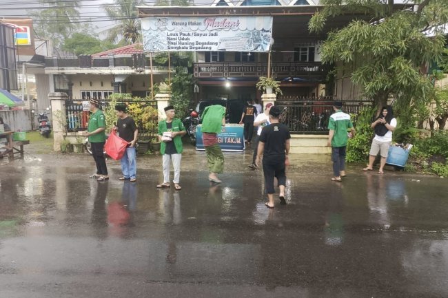PP GP Ansor Launching Posko Mudik, Banser Pangkep Dirikan Di Kecamatan Mandalle