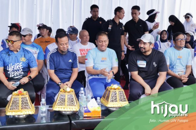 Dihadiri Gubernur dan Bupati, UIN Palopo Ikuti Fun Run dan Jalan Santai Lutim