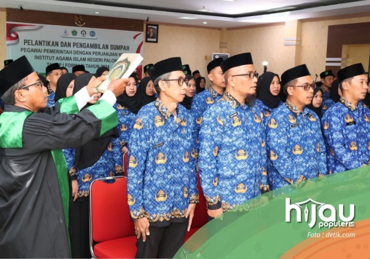 Menag RI Lantik dan Kukuhkan 79 Orang PPPK Tahap I UIN Palopo