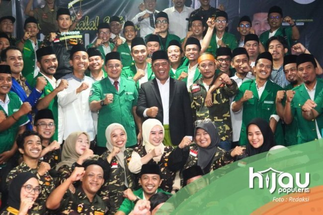 Gelar Halal bi Halal dan Tasyakuran, Ansor Makassar Solidkan Kader