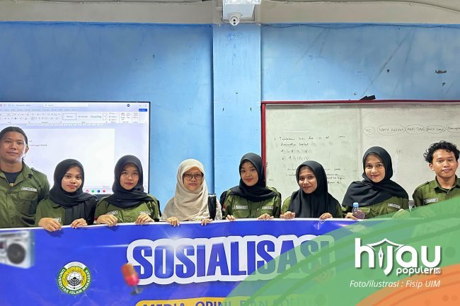 Prodi Ilmu Komunikasi FISIP UIM Bahas Media dan Politik di SMK Techno Penerbangan Sudiang