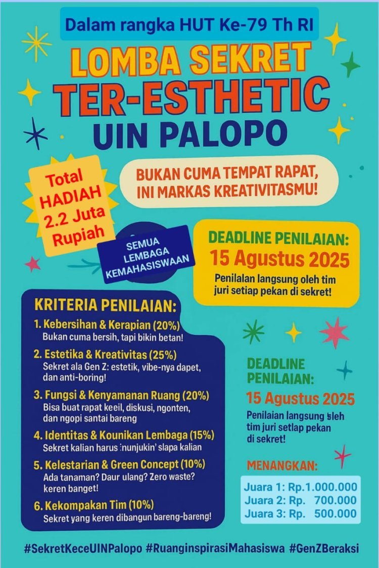 Wakil Rektor III UIN Palopo Gagas Lomba Sekretariat Estetik Lembaga Kemahasiswaan