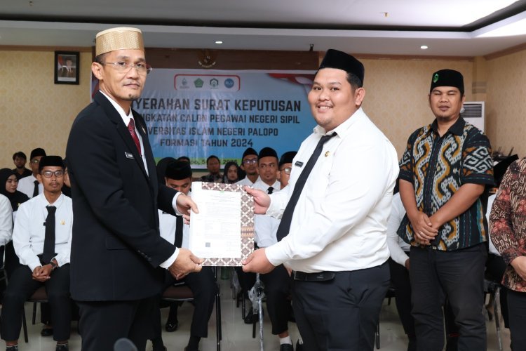 Selamat, 24 CPNS UIN Palopo Terima SK Pengangkatan Digelar Serentak Secara Nasional