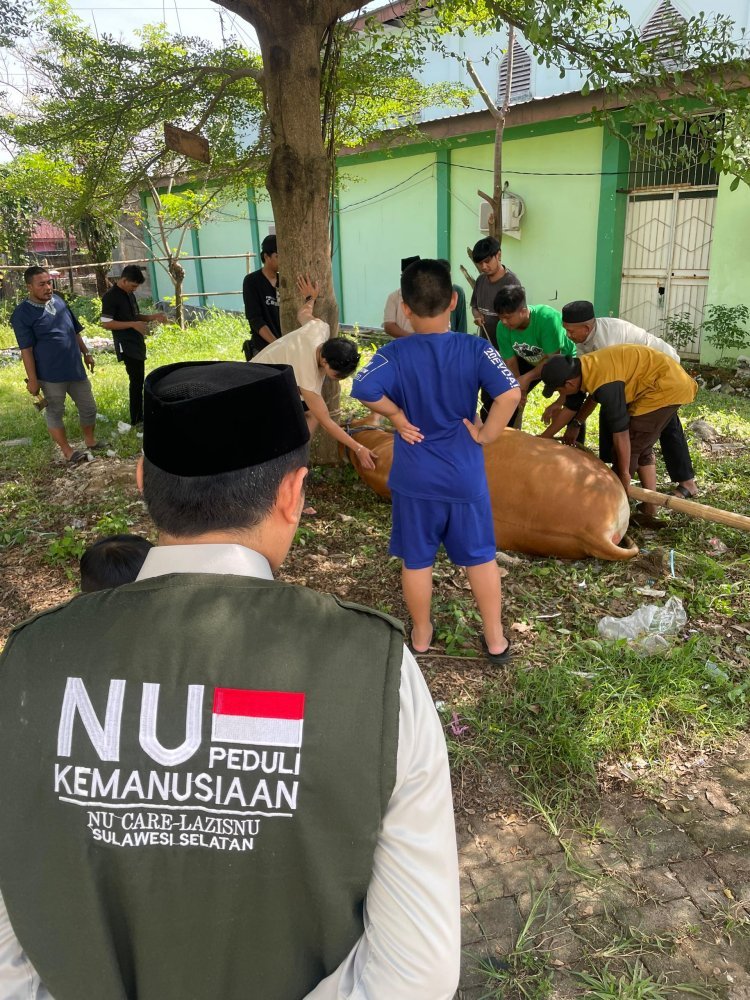 LAZISNU Sulsel Gelar Program Qurban Memberdayakan, Salurkan ke Masyarakat Kurang Mampu