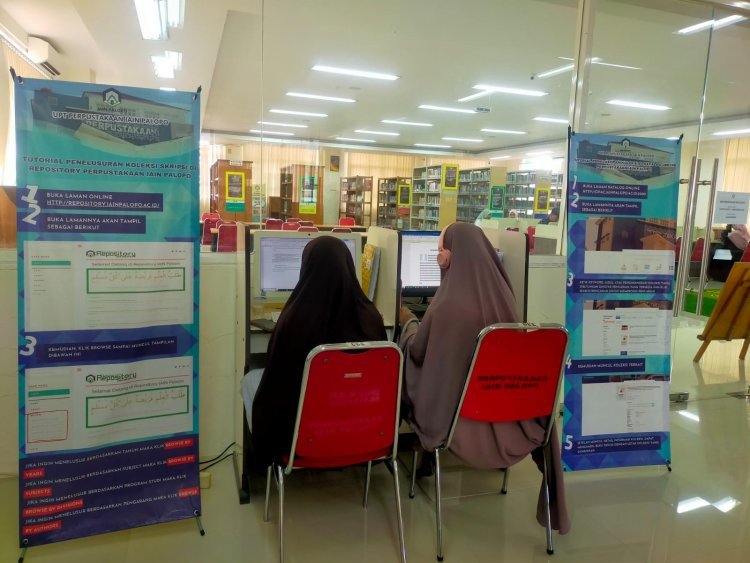 Meningkat Signifikan Hingga 100%, Perpustakaan UIN Palopo Ramai Pengunjung