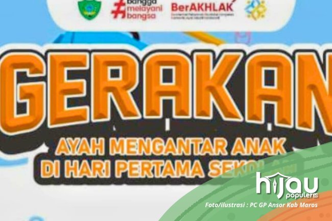 Bukan Soal Siapa yang Antar, Tapi Siapa yang Peduli. GP Ansor Maros Dorong Pendidikan Inklusif di Hari Pertama Sekolah