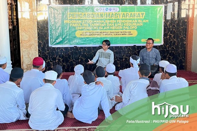 Prodi MPI UIN Palopo Gelar PKM Literasi Edupreneurship Ma’had Tahfidzul Qur’an Wipa Lona Bone