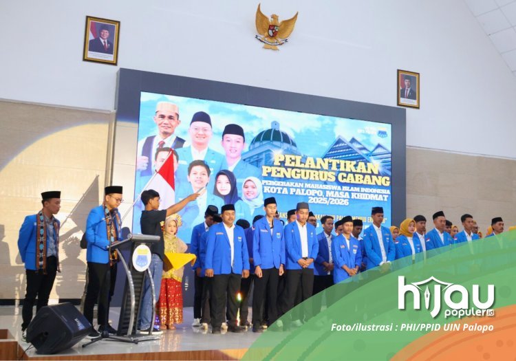75 Pengurus PMII Palopo Dilantik Sekjend PB di Auditorium Phinisi UIN Palopo