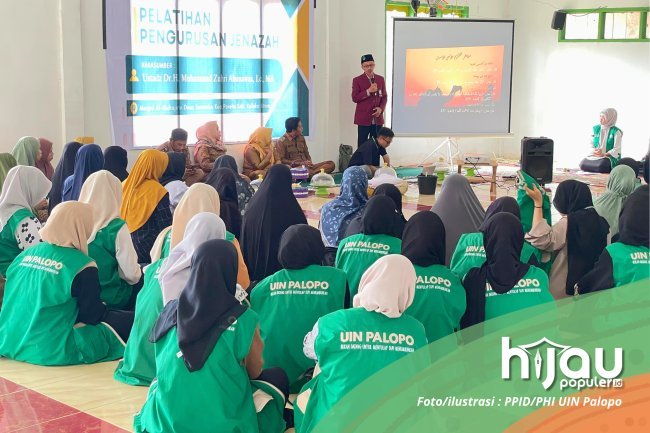 Pelatihan Pengurusan Jenazah Mahasiswa KKN UINP Diapresiasi Masyakat Kolaka Utara