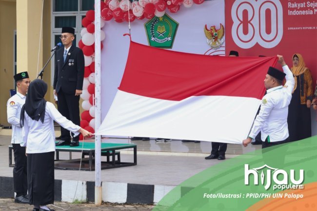 UIN Palopo Gelar Upacara Bendera HUT RI 2025, Diisi Dengan Penganugerahan Satyalancana