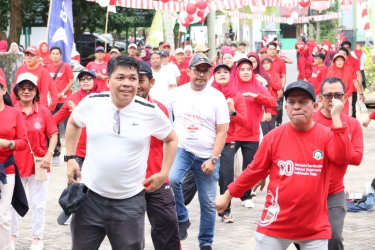 Kolaborasi Kemenag dan FKG, UIN Palopo Gelar Senam Sehat dan Jalan Santai Kerukunan