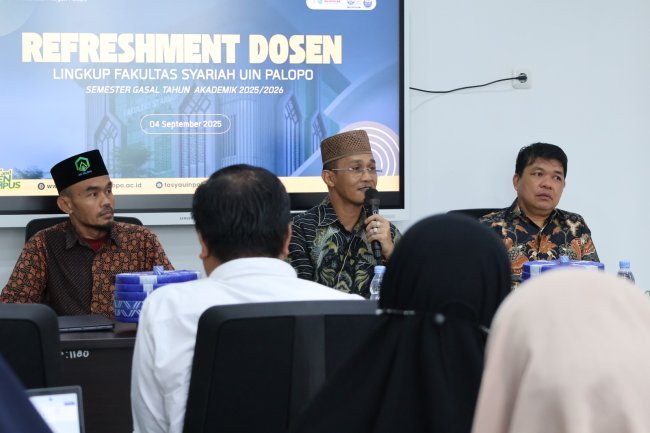 Refresfment Dosen Fakultas Syariah UIN Palopo, Rektor Dorong Tingkatkan Budaya Baca