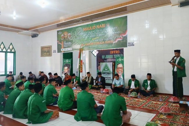PC GP Ansor Toraja Raya Resmi Dilantik, Juga Gelar DTD Dirangkaikan Maulid