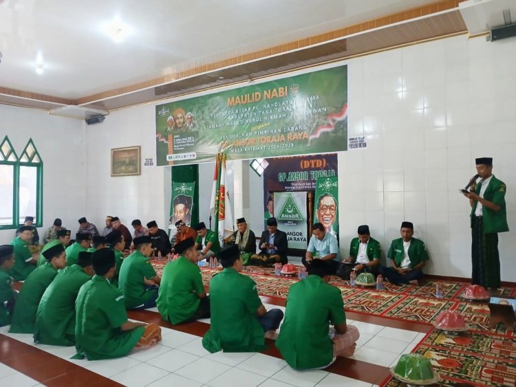 PC GP Ansor Toraja Raya Resmi Dilantik, Juga Gelar DTD Dirangkaikan Maulid