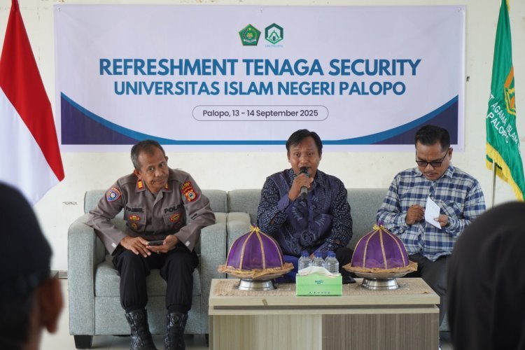 Tingkatkan Pelayanan Pengamanan Humanis, Security UIN Palopo Ikuti Refreshment