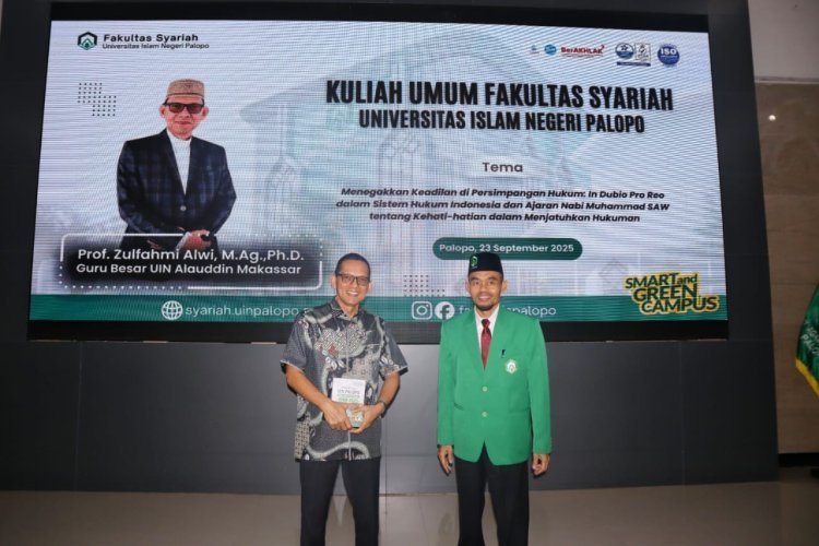 Fakultas Syariah UIN Palopo Gelar Kuliah Umum, Hadirkan Guru Besar UINAM Bahas Keadilan Hukum