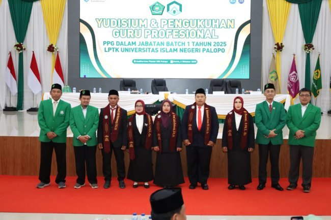 1.184 Guru Profesional PPG Batch 1 LPTK UIN Palopo Dikukuhkan Setditjen Pendis Kemenag RI