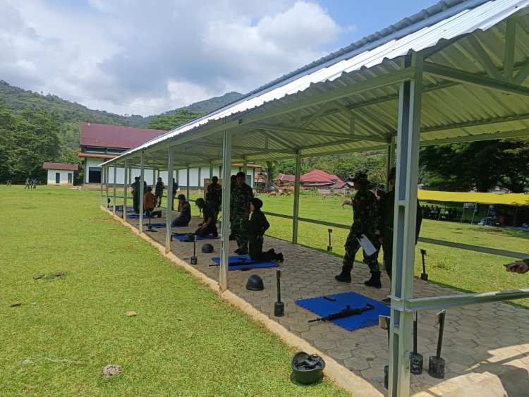 Latih Kedisiplinan, Resimen Mahasiswa Satuan 712 UIN Palopo Ikuti Latihan Menembak