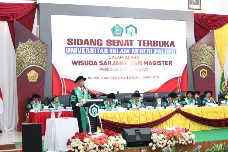 Sidang Senat Terbuka Dalam Rangka Wisuda Periode II Sesi I Tahun 2025, UIN Palopo Cetak 325 Lulusan