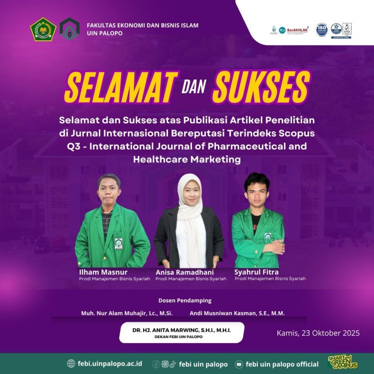 Dosen dan Mahasiswa UIN Palopo Kolaborasi dalam Penelitian, Tembus Jurnal Internasional