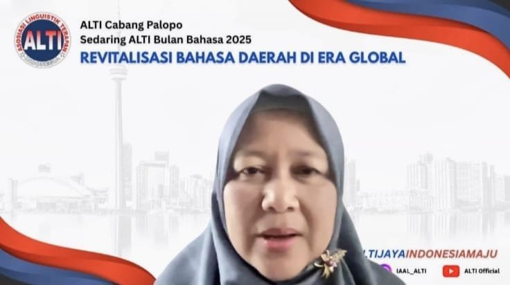 Wakil Rektor UIN Palopo Bahas Revitalisasi Bahasa Wotu di Webinar ALTI 2025