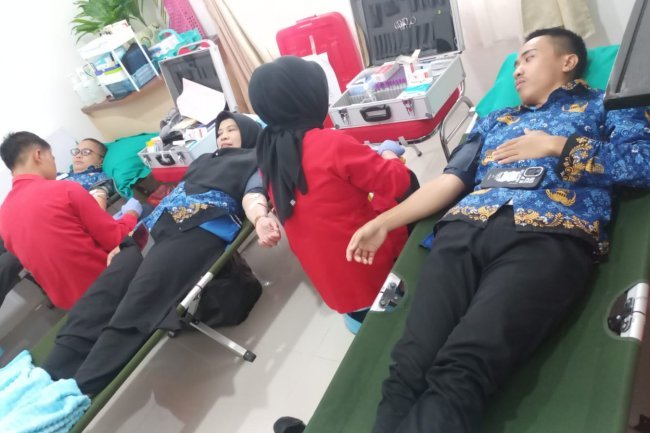 Momen Bulan Pahlawan Dimanfaatkan Klinik Pratama UIN Palopo Gelar Donor Darah