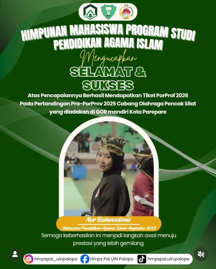 Mahasiswi UIN Palopo Ini Akan Berlaga di Porprov 2026 Cabor Pencak Silat