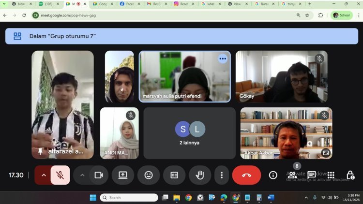 Mahasiswa UIN Palopo Diskusi Interkultural dengan Mahasiswa Kampus di Turki Ini