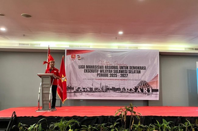 Ketum LMND Lantik Pengurus LMND Sulsel 2025–2027, Usung Tema Sulawesi Selatan Masa Depan Indonesia
