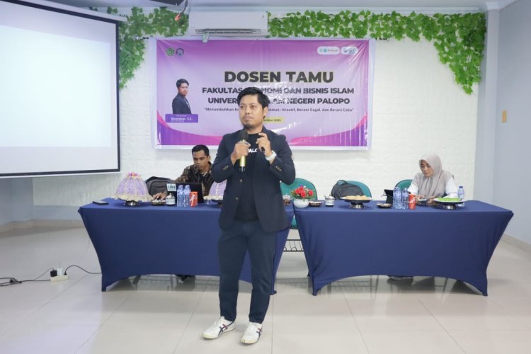 Kuliah Tamu FEBI UIN Palopo Dorong Mahasiswa Berani Berwirausaha dan Adaptif Teknologi