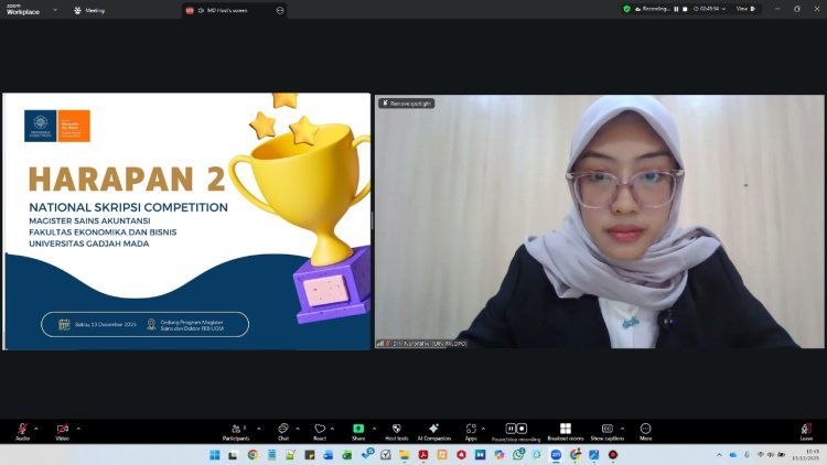 Daya Saing Akademik FEBI UIN Palopo Tembus Nasional, Mahasiswi Raih Juara di UGM