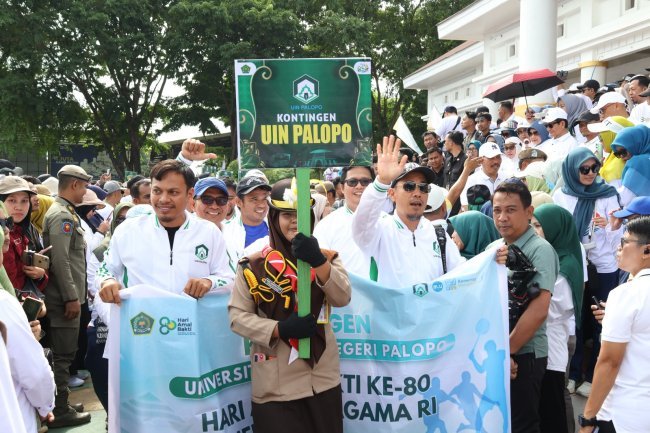 HAB ke-80 Kemenag, Kontingen UIN Palopo Perkuat Pesan Kerukunan di Bone