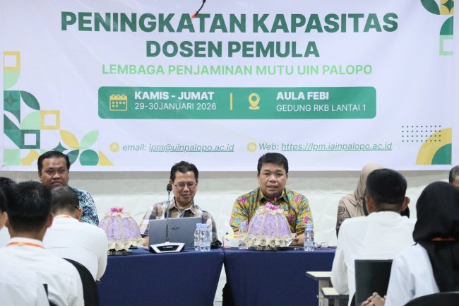 Strategi Mutu Akademik, LPM UIN Palopo Siapkan Dosen Pemula Hadapi Kurikulum OBE