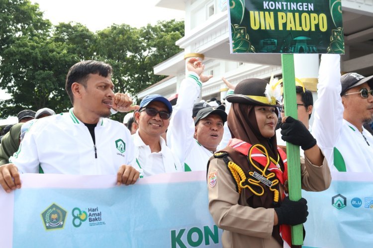 HAB ke-80 Kemenag, Kontingen UIN Palopo Perkuat Pesan Kerukunan di Bone
