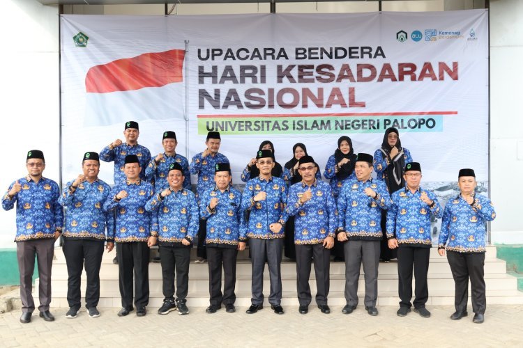 Upacara Hari Kesadaran Nasional, Rektor UIN Palopo Ingatkan Tanggung Jawab Aparatur