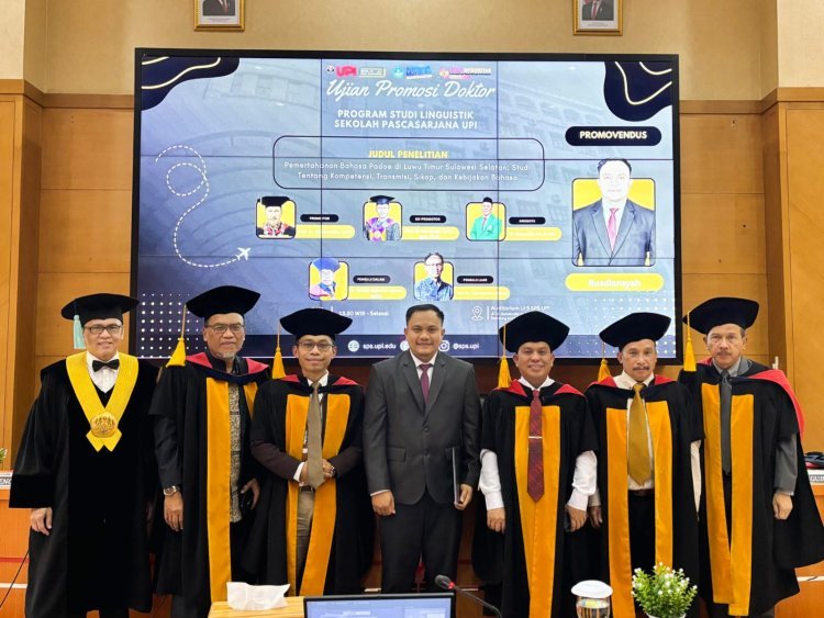 Tuntas 25 Bulan, Dosen UIN Palopo Raih Doktor Cum Laude di Universitas Pendidikan Indonesia