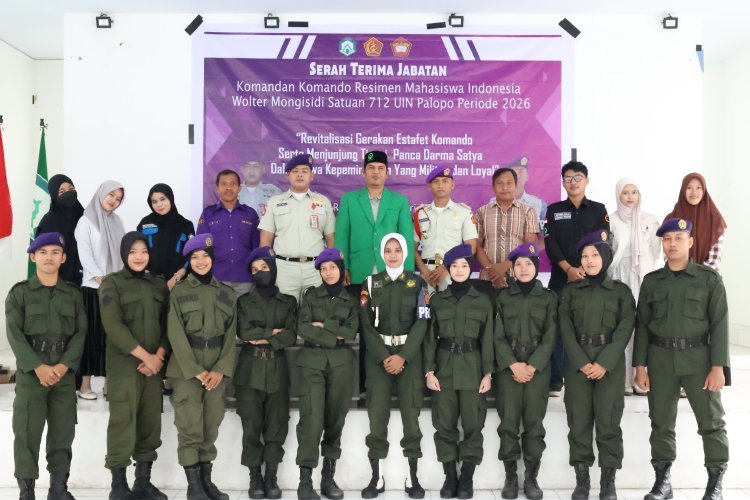 Estafet Kepemimpinan Menwa 712, WR III UIN Palopo Soroti Pembinaan Karakter dan Disiplin