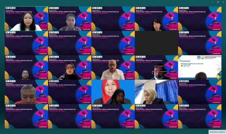 Bangun Kampus Bersih dan Transparan, UIN Palopo Partisipasi dalam Program Edukasi KPK RI