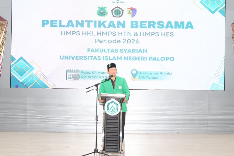 Dorong Sinergi dan Karakter Kepemimpinan, HMPS Fakultas Syariah UIN Palopo Dikukuhkan